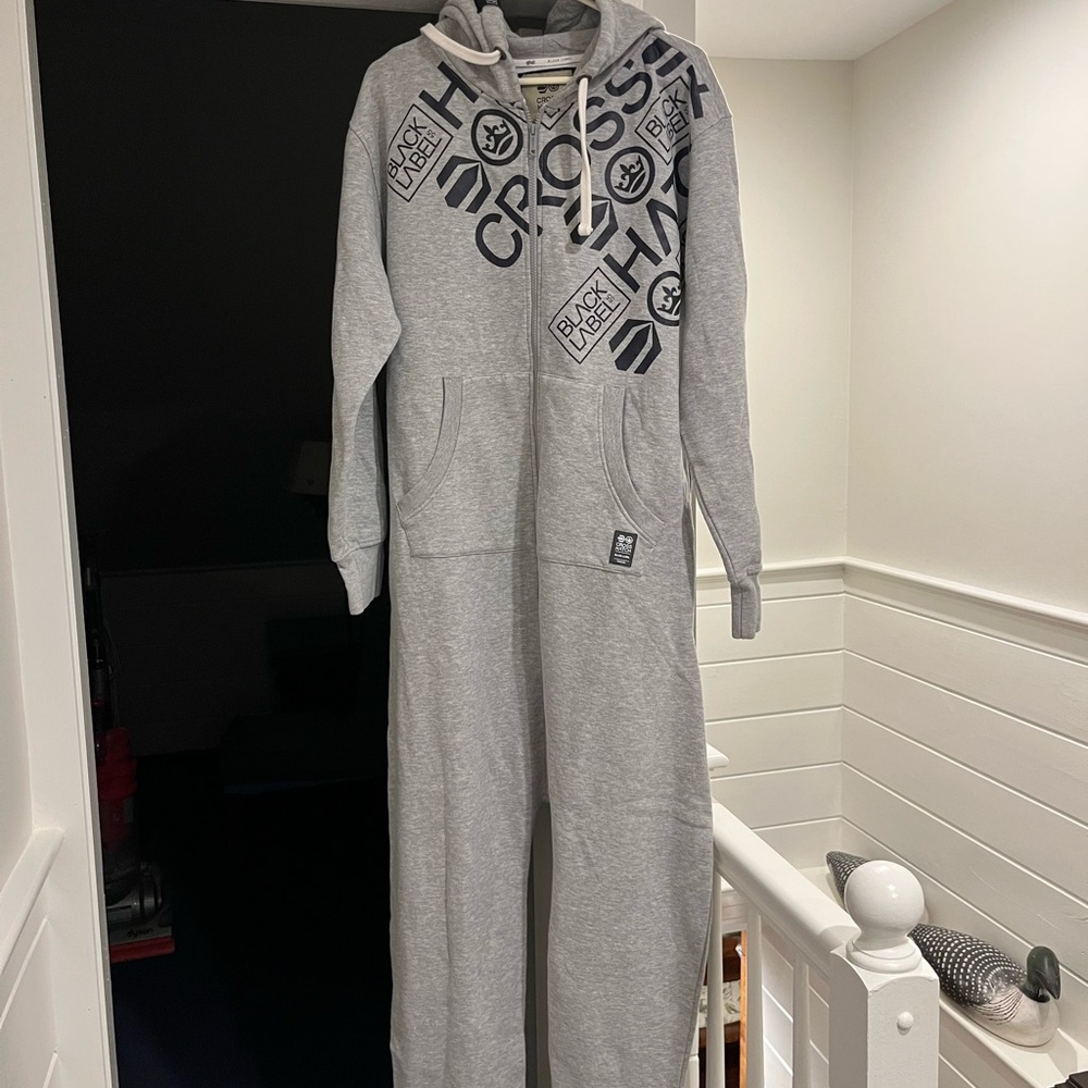 Cozy sweatshirt one piece sweatsuit!  What?!